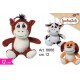 Peluche Fattoria cm.12 confezione pezzi 6 ass.ti