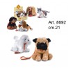 Peluche Cagnolini al Guinzaglio cm.21 Confezione Pezzi 1