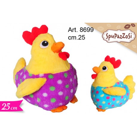 Peluche Gallina a Poi cm.25 confezione pezzi 2