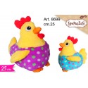 Peluche Gallina a Poi cm.25 confezione pezzi 2
