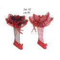 Calza Spagnola(rossa-nera) cm.50 conf. pz.3