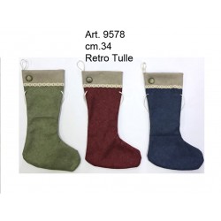 Calza Panno Melange Bottone Pezzi 6 cm.34