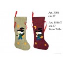 Calza Juta con Befana Retro Tulle Pezzi 12 cm.37