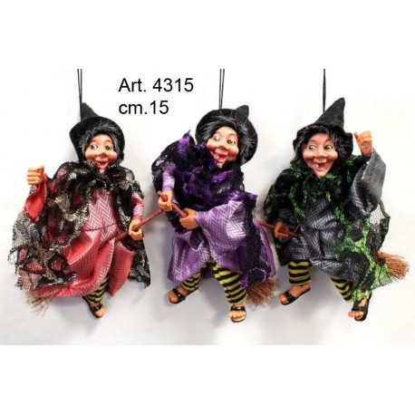 Befana Volante Gastona cm.15 Pezzi 6