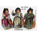 Befana Contenitore Aurelia cm.16 Pezzi 3