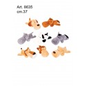 Pel. Animali Musoni (8 Soggetti) cm.37 Conf. pezzi 4